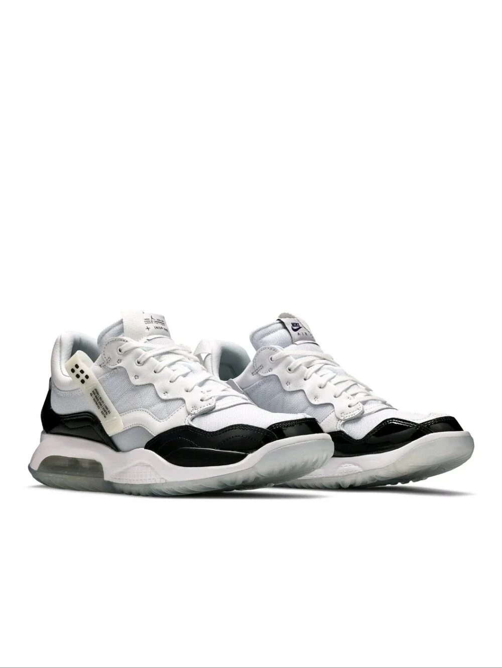 Jordan MA2 Concord White/Black-Court Purple Low-Top Sneakers Men's 15 Excellent